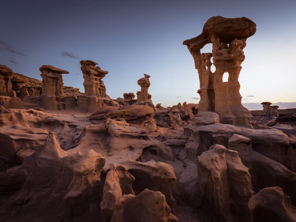 Sculpted Desert Landscape by Bing Li — canvas wall art
