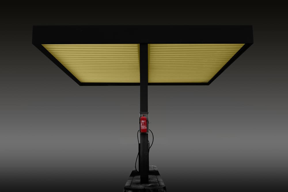 Yellow Ribbed Ceiling by Rolf Endermann — canvas wall art