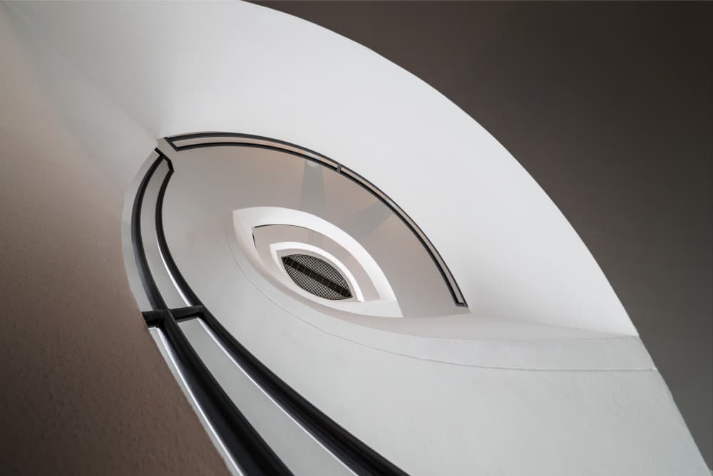 Spiral Staircase Illusion by fotomarion — canvas wall art
