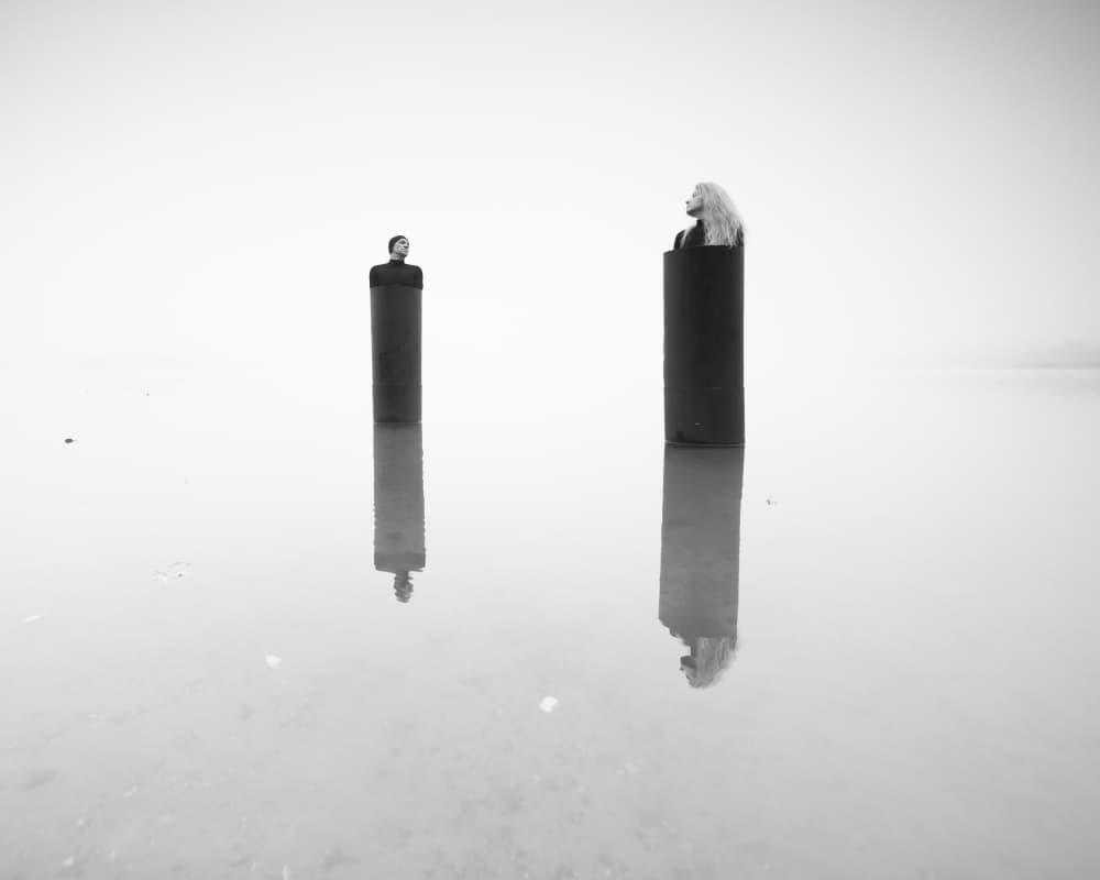 Figures In Still Water by Leszek Paradowski — canvas wall art