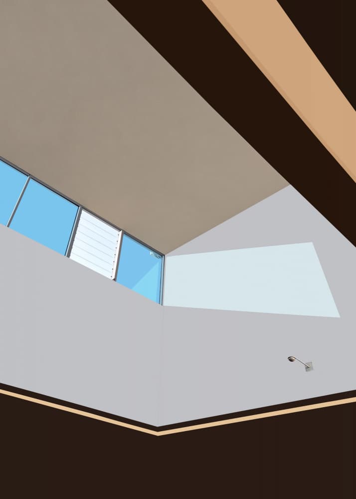 Bright Geometric Interior by Jorge Pimenta — canvas wall art