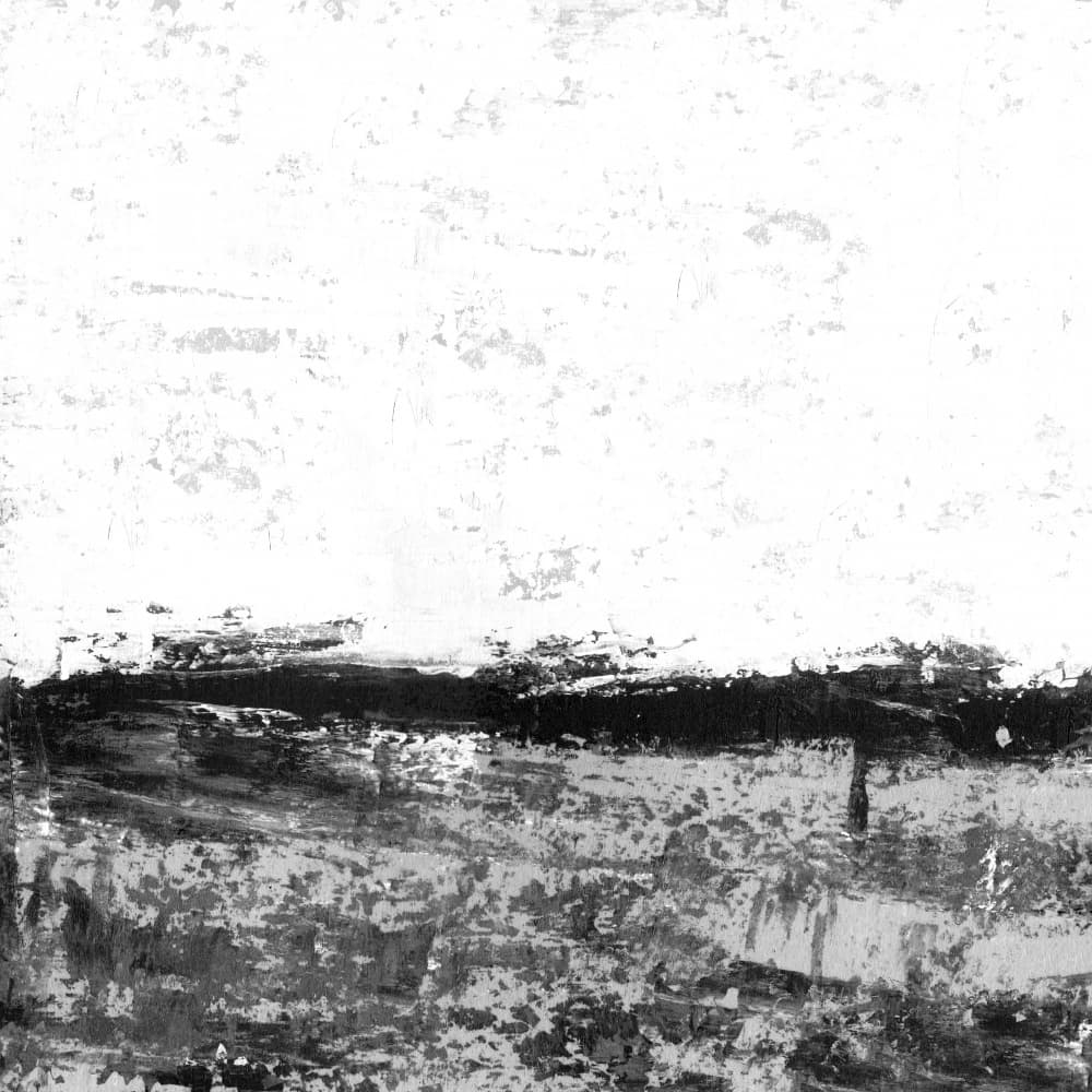 Monochrome Textured Horizon by Danushka Abeygoda — canvas wall art