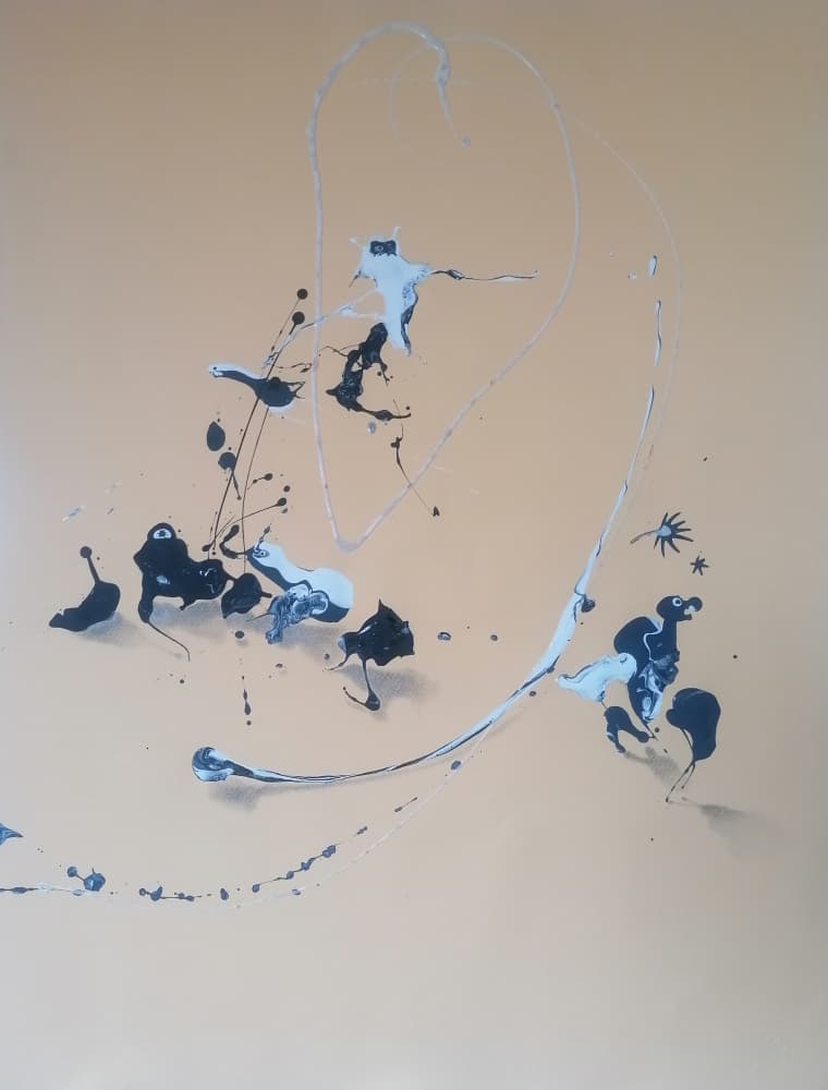 Abstract Heart Splatter by Stefano Mazzolini — canvas wall art