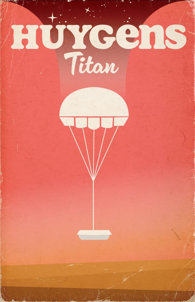 Huygens Titan Descent by Nicholas — canvas wall art