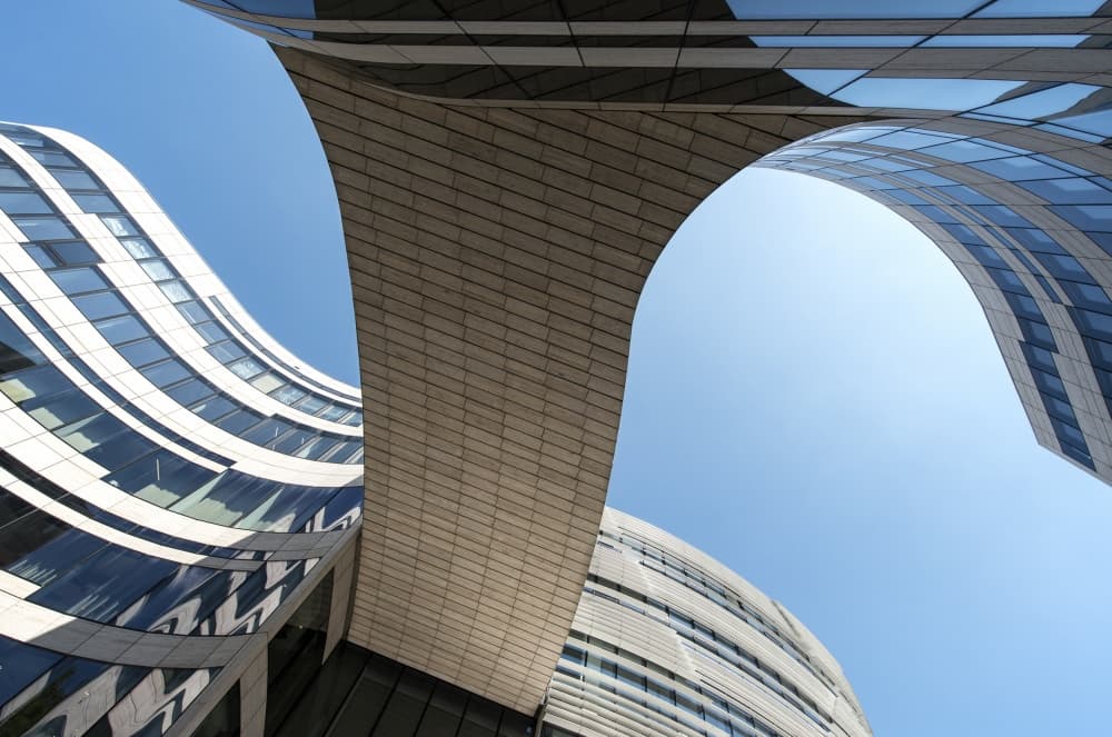 Modern Architectural Curves by Gerard Jonkman — canvas wall art