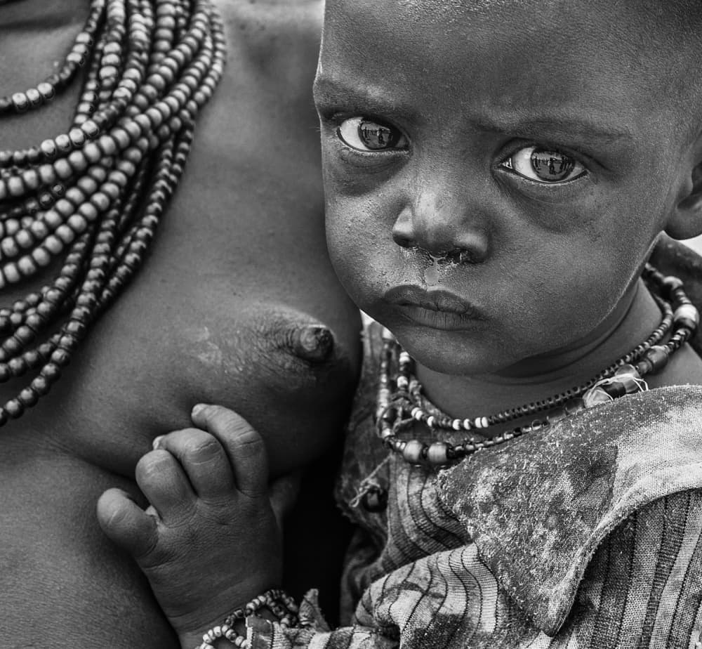 Mother Child Gaze by Joxe Inazio Kuesta Garmendia — canvas wall art