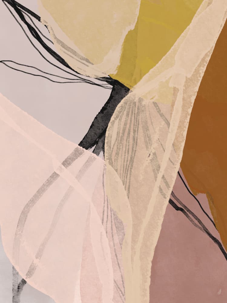 Floral Layers by Gemma Bardot — canvas wall art