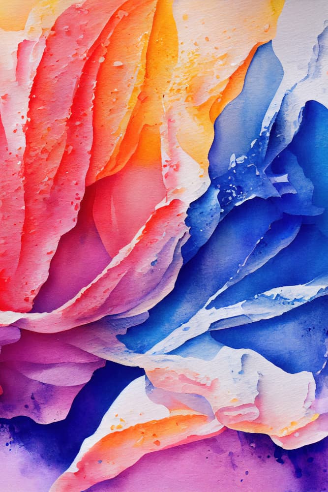 Vibrant Fluid Abstract by Mauro — canvas wall art