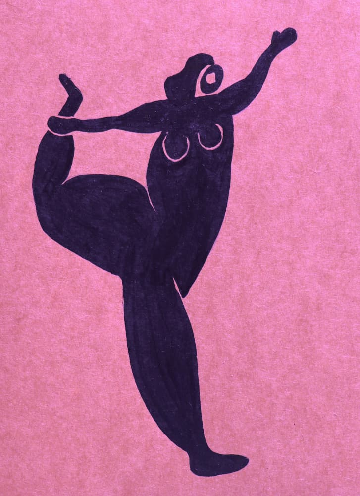 Graceful Yoga Pose by Santhosh ch — canvas wall art