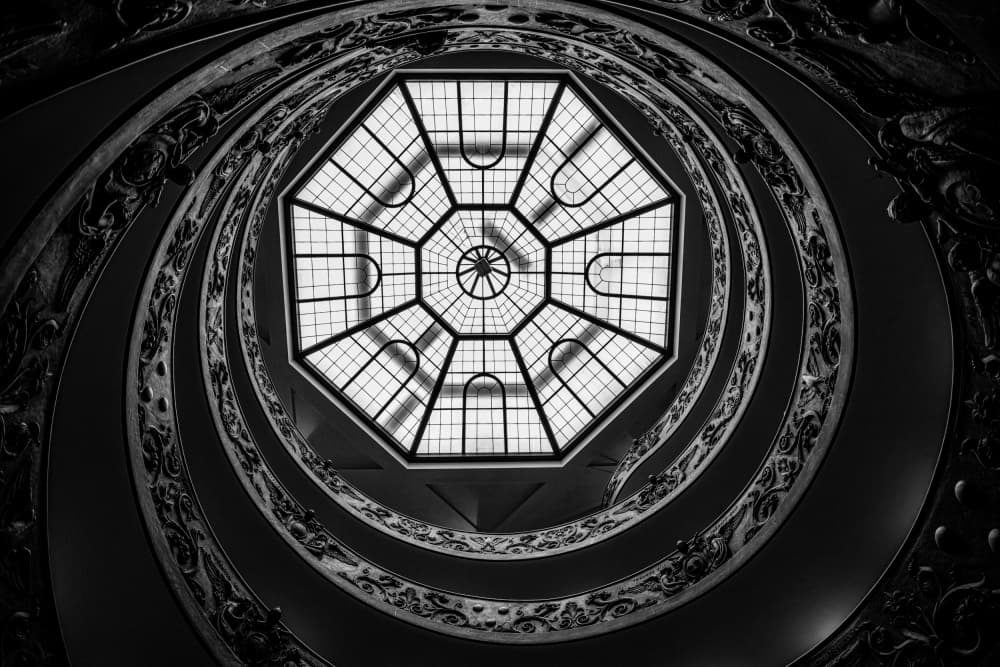Grand Spiral Staircase by Pawel Majewski — canvas wall art