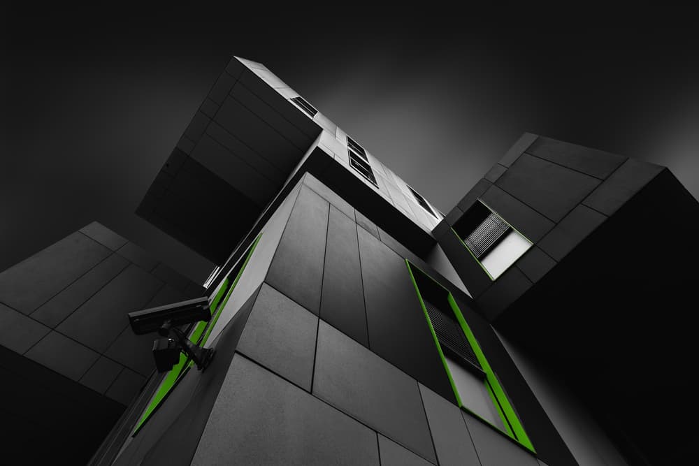 Modern Green Angles by Adam Dauria ☂ — canvas wall art