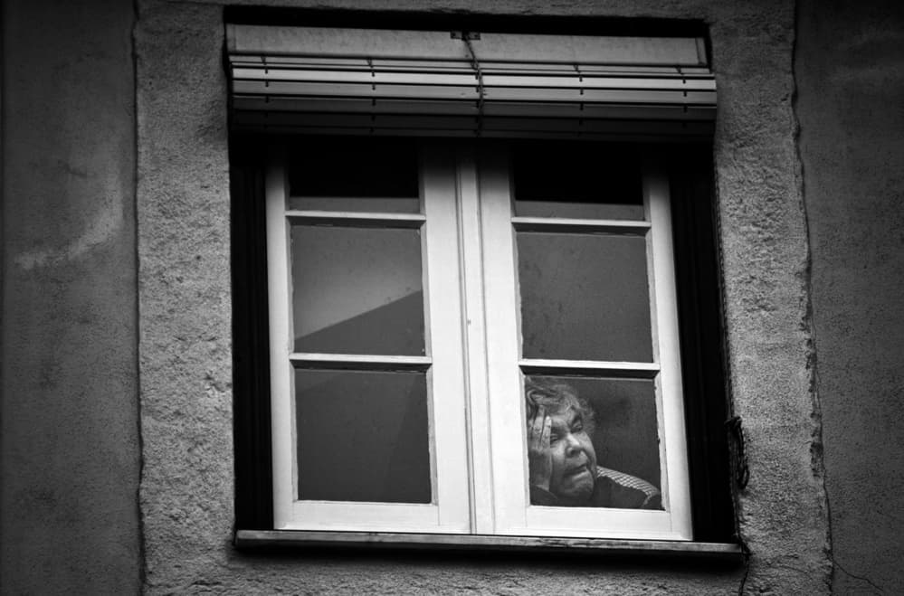 Old Man At Window by Fernando Alves — canvas wall art