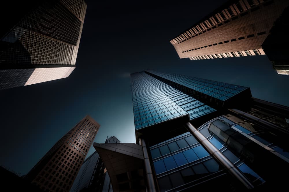 Modern City Skyscrapers by Daiki Suzuki — canvas wall art