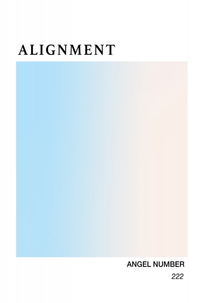 Alignment Angel Number 222 by Talitha McQueen — canvas wall art