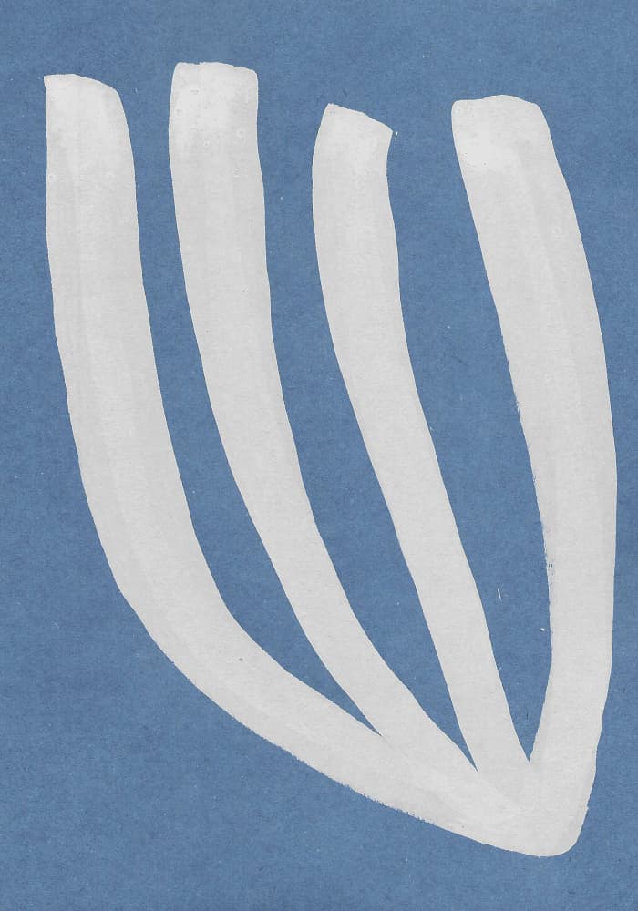 Flowing White Curves by Santhosh ch — canvas wall art
