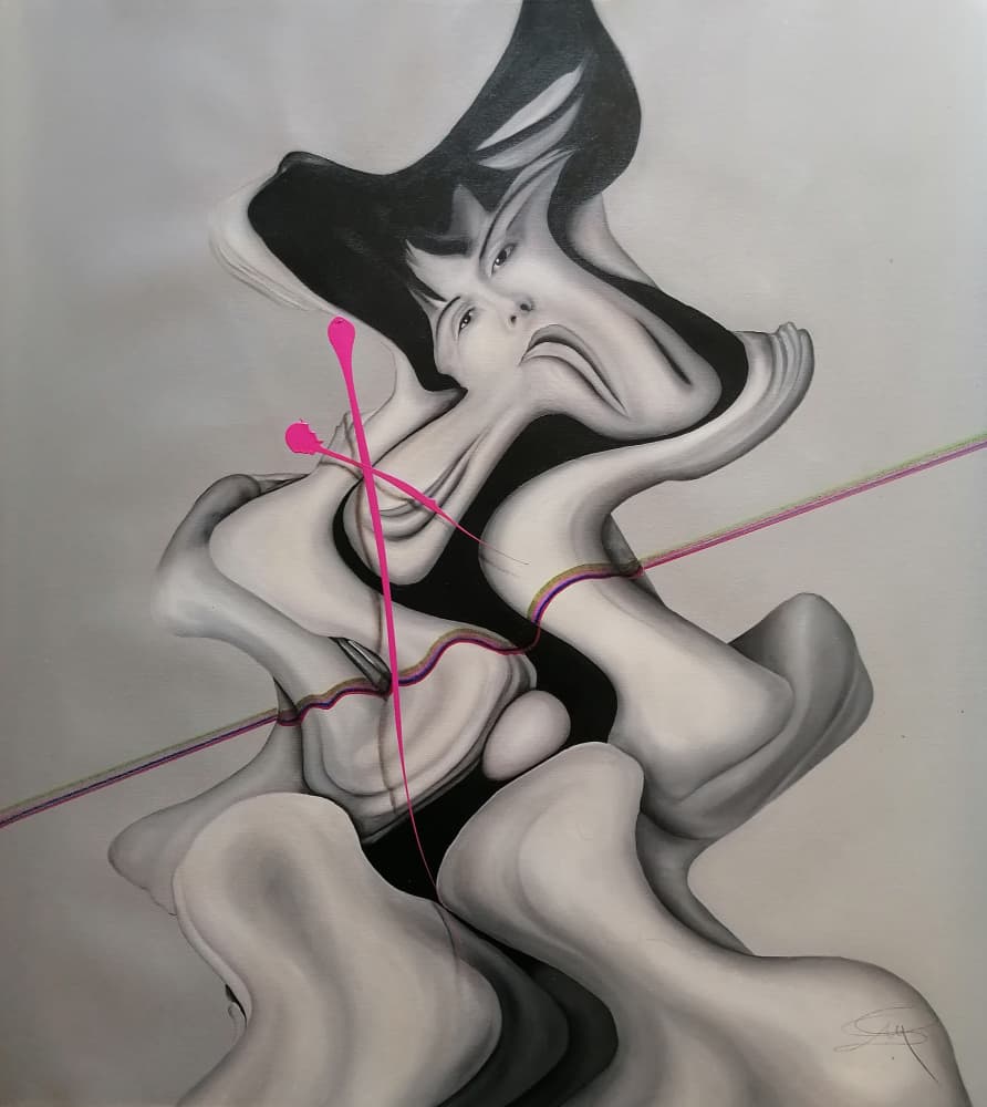Surreal Fluid Woman by Stefano Mazzolini — canvas wall art