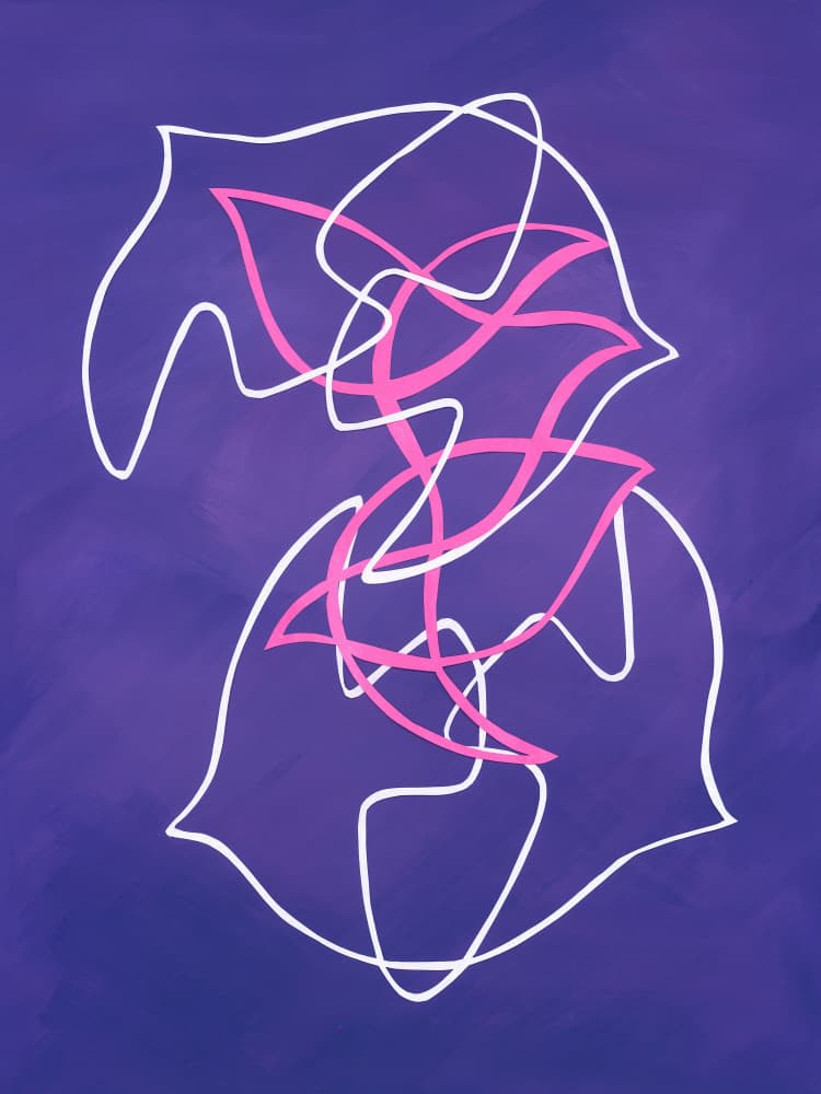 Elegant Purple Pink Flow by Isabelle Brent — canvas wall art