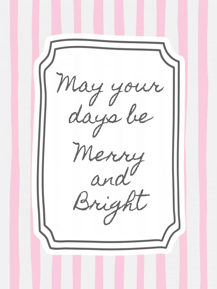 Merry Bright Holiday Wishes by Jolly and Dash — canvas wall art