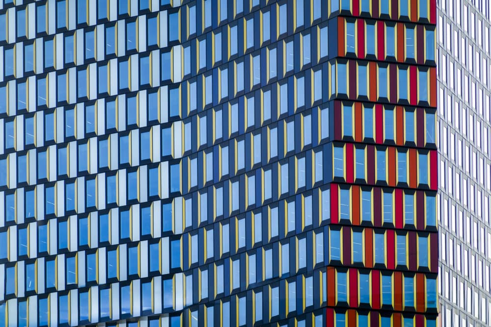 Colorful Building Corner by Stephan Rückert — canvas wall art