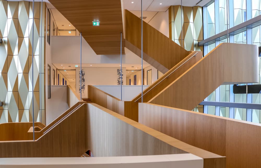 Elegant Modern Staircase by Hilda van der Lee — canvas wall art