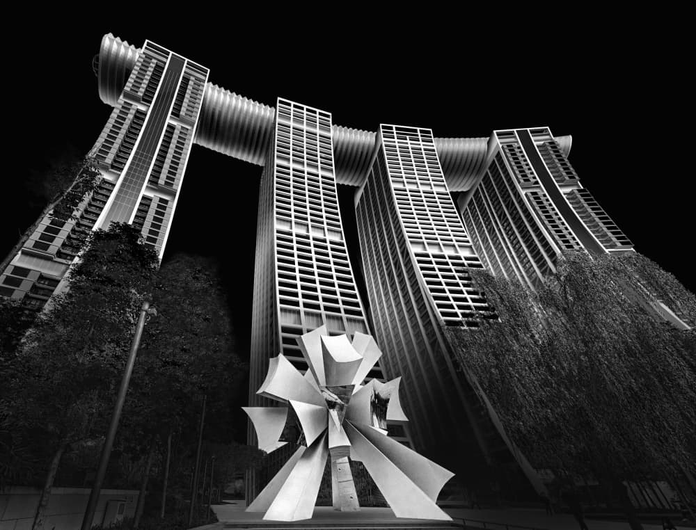 Dramatic Skybridge Architecture by jordiegeatorrent — canvas wall art