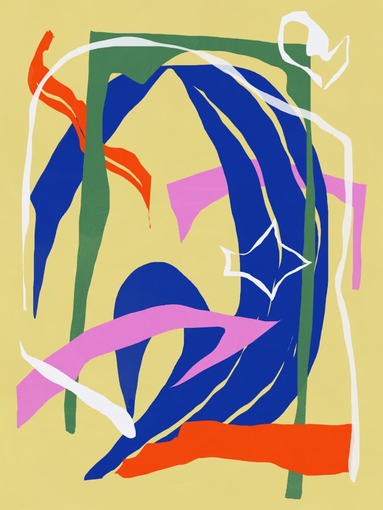 Modern Abstract Collage by Little Dean — canvas wall art