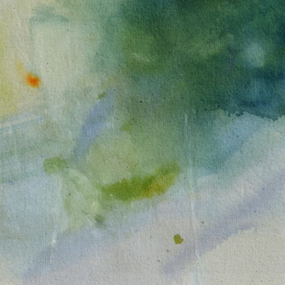 Green Blue Watercolor Flow by Arohika Verma — canvas wall art