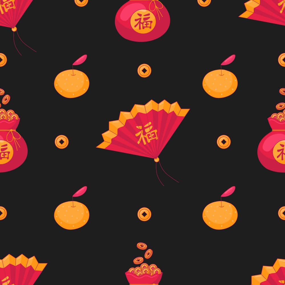 Chinese Fortune Symbols by Marika Barsrsind β canvas wall art
