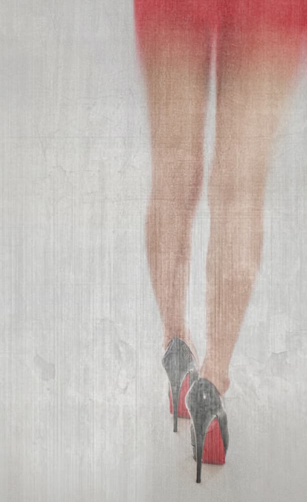Red Heels Confident Stride by Erik Schottstaedt — canvas wall art
