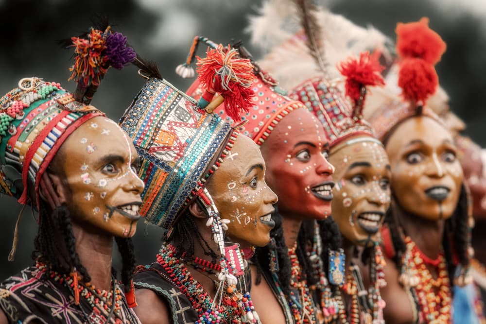 Vibrant African Faces by Trevor Cole — canvas wall art