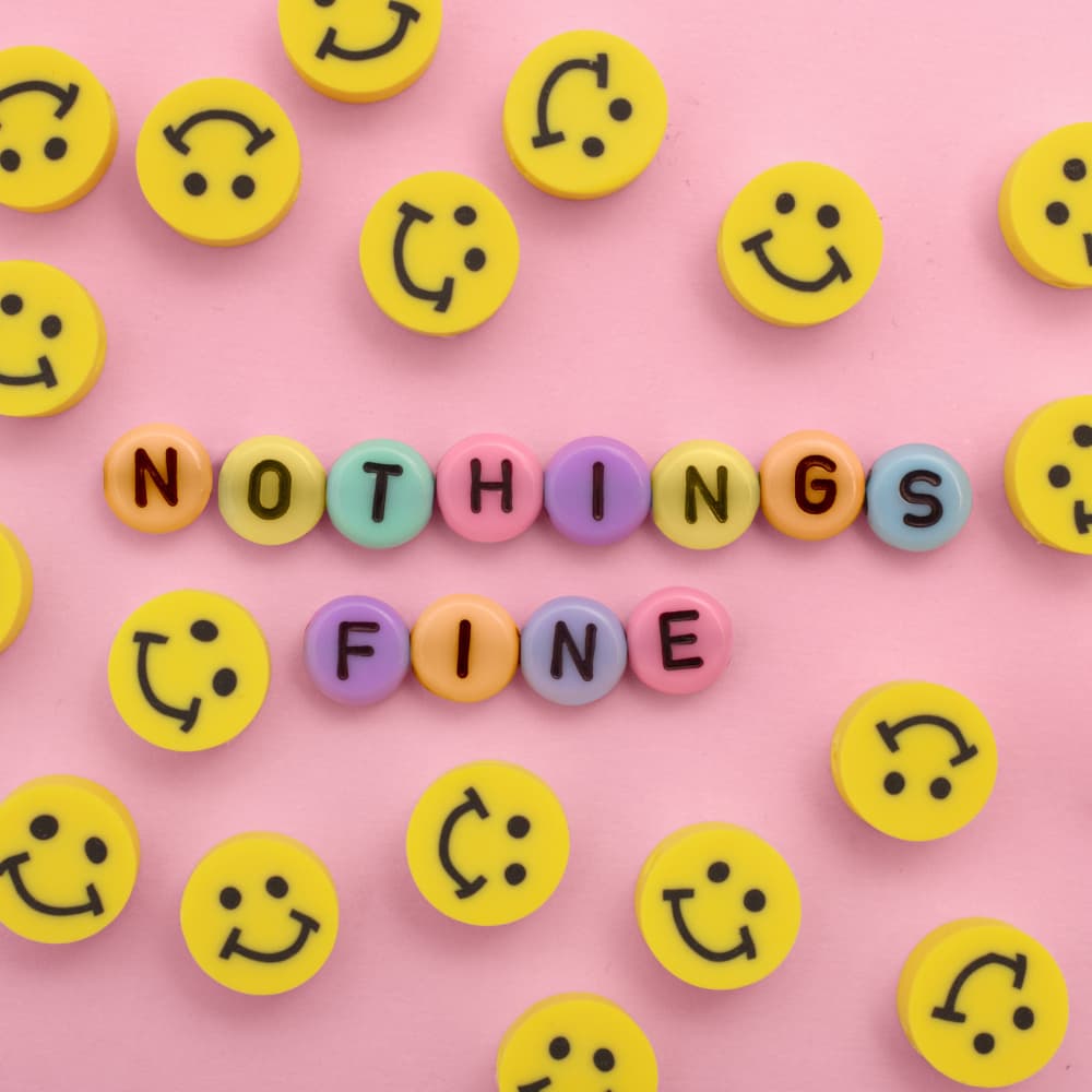 Nothing's Fine Smileys by Julia Ramiro — canvas wall art