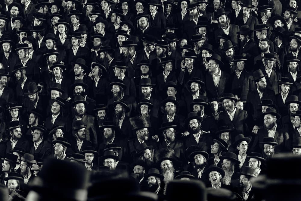 Orthodox Men's Gathering by Amnon Eichelberg — canvas wall art