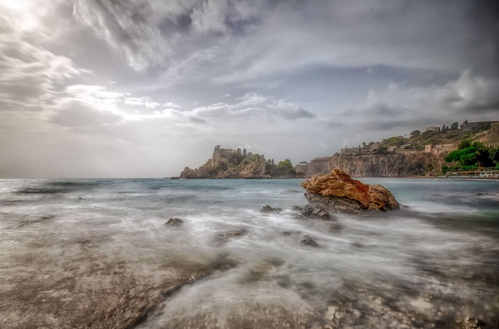 Moody Coastal Castle by Guy Krier — canvas wall art
