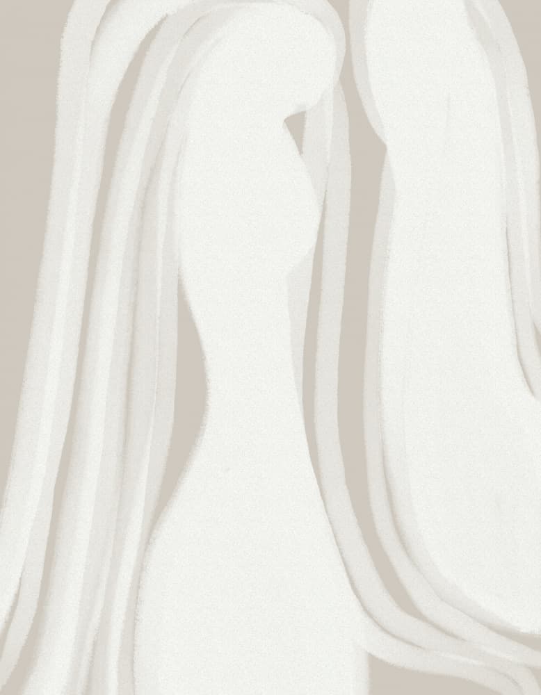 Ethereal Lovers Embrace by Josie George — canvas wall art