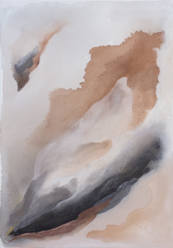 Earthy Fluid Forms by Anastasiya Devochkina — canvas wall art