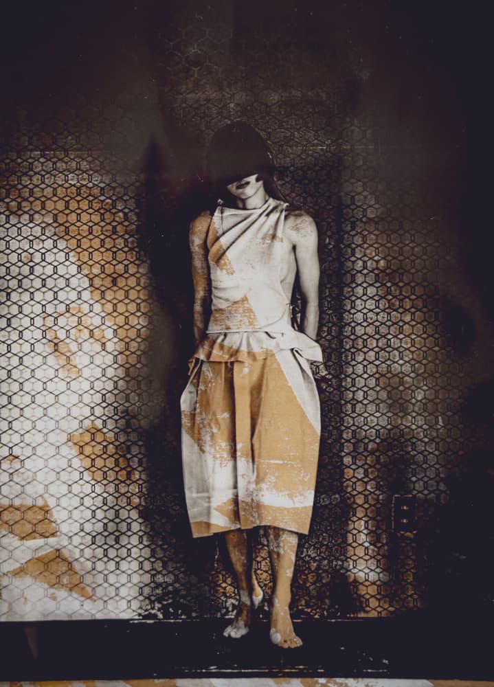 Mysterious Draped Figure by Kurosaki Sangan — canvas wall art