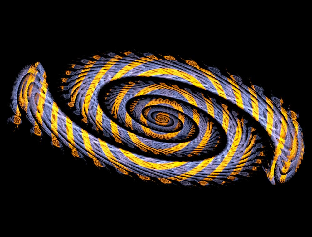 Hypnotic Fractal Swirl by Mystic Number — canvas wall art
