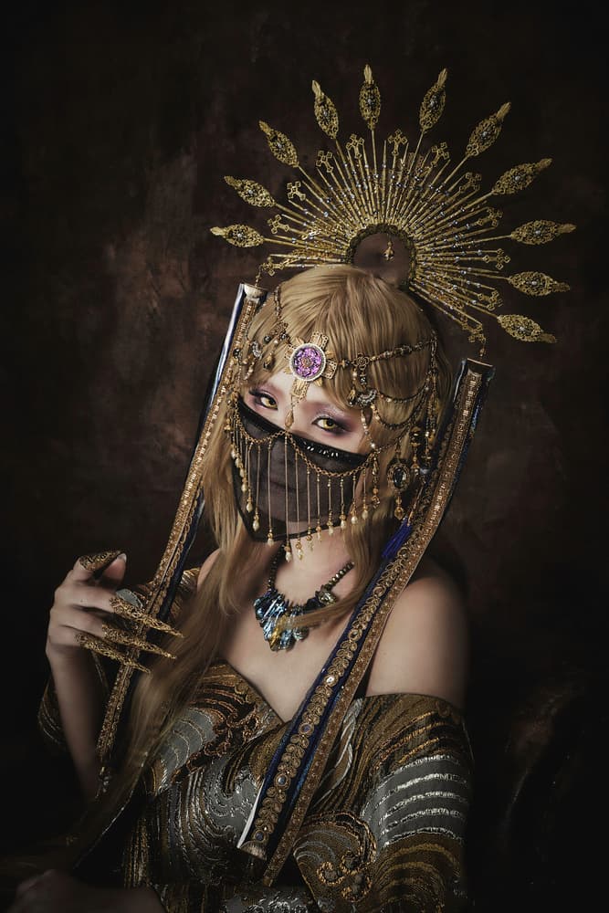 Mysterious Golden Queen by KOIKI — canvas wall art
