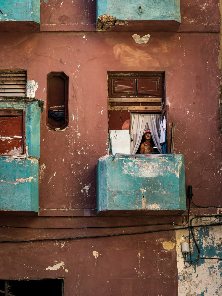 Colorful Balcony Gaze by Andy Bauer — canvas wall art