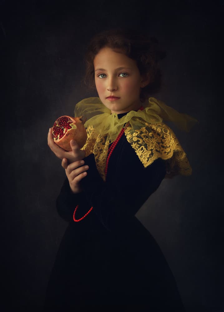 Renaissance Girl Portrait by Svetlana Melik-Nubarova — canvas wall art