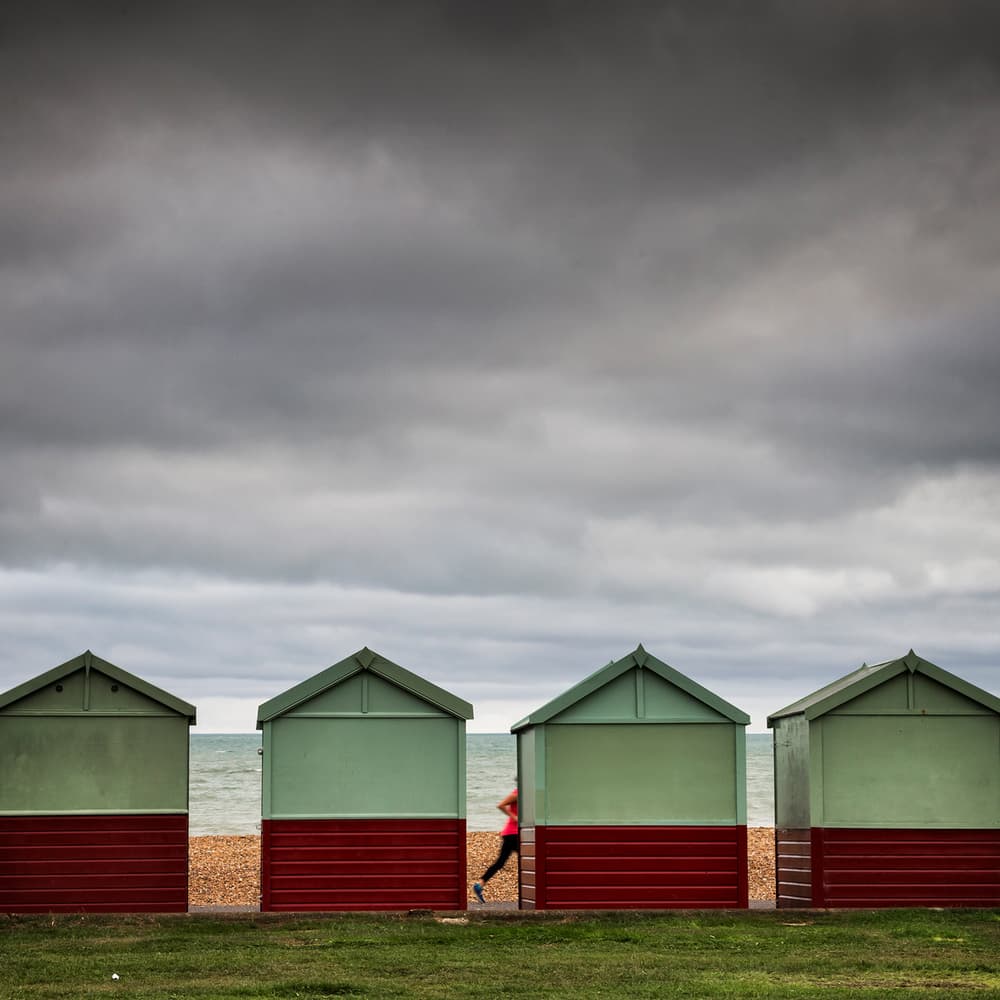 Coastal Run Under Clouds by Eric Mattheyses — canvas wall art