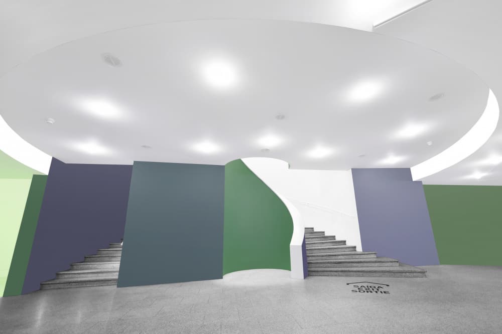 Modern Colorful Stairway by Jorge Pimenta — canvas wall art