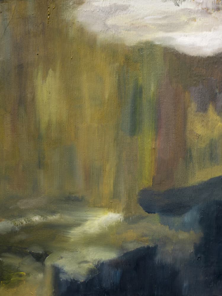 Forest River Glow by Emily Tingey — canvas wall art