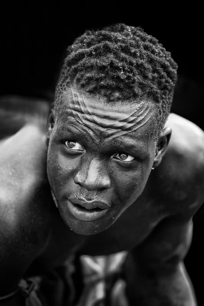 Intense African Man Portrait by Trevor Cole — canvas wall art