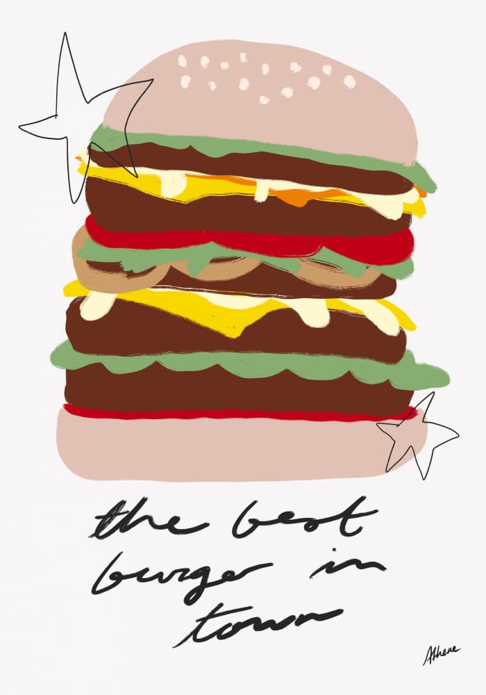 Best Burger by Athene Fritsch — canvas wall art