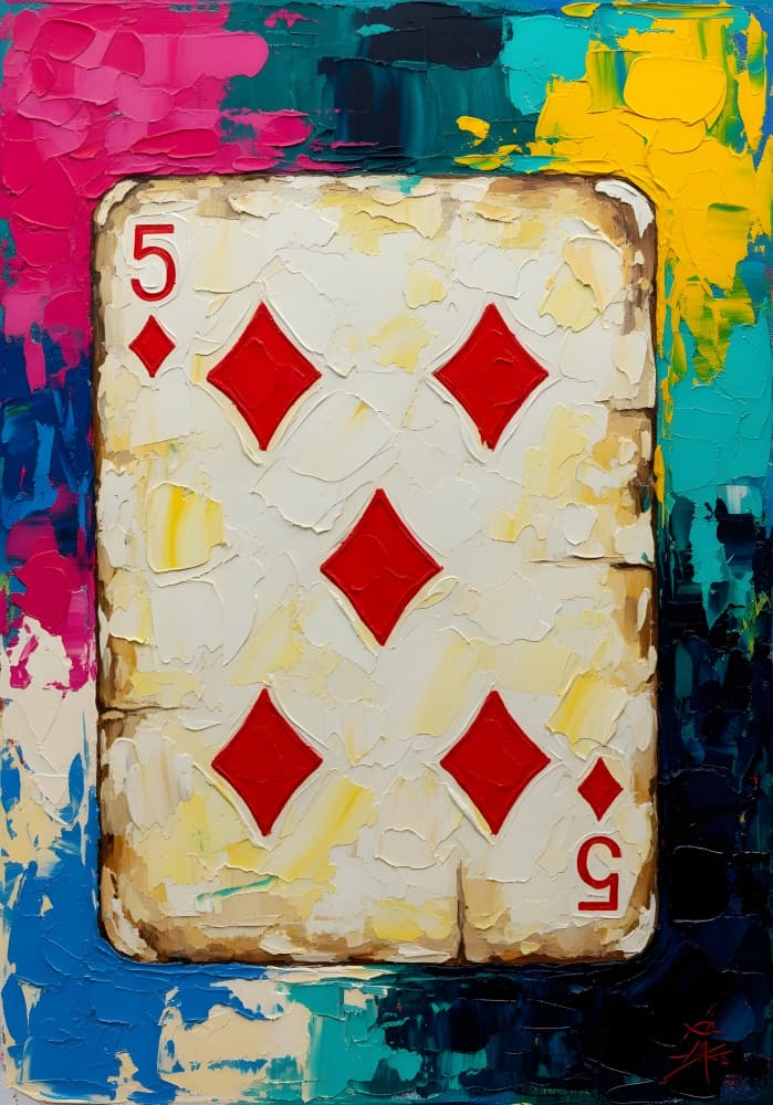Bold Five Diamonds by HUGO — canvas wall art