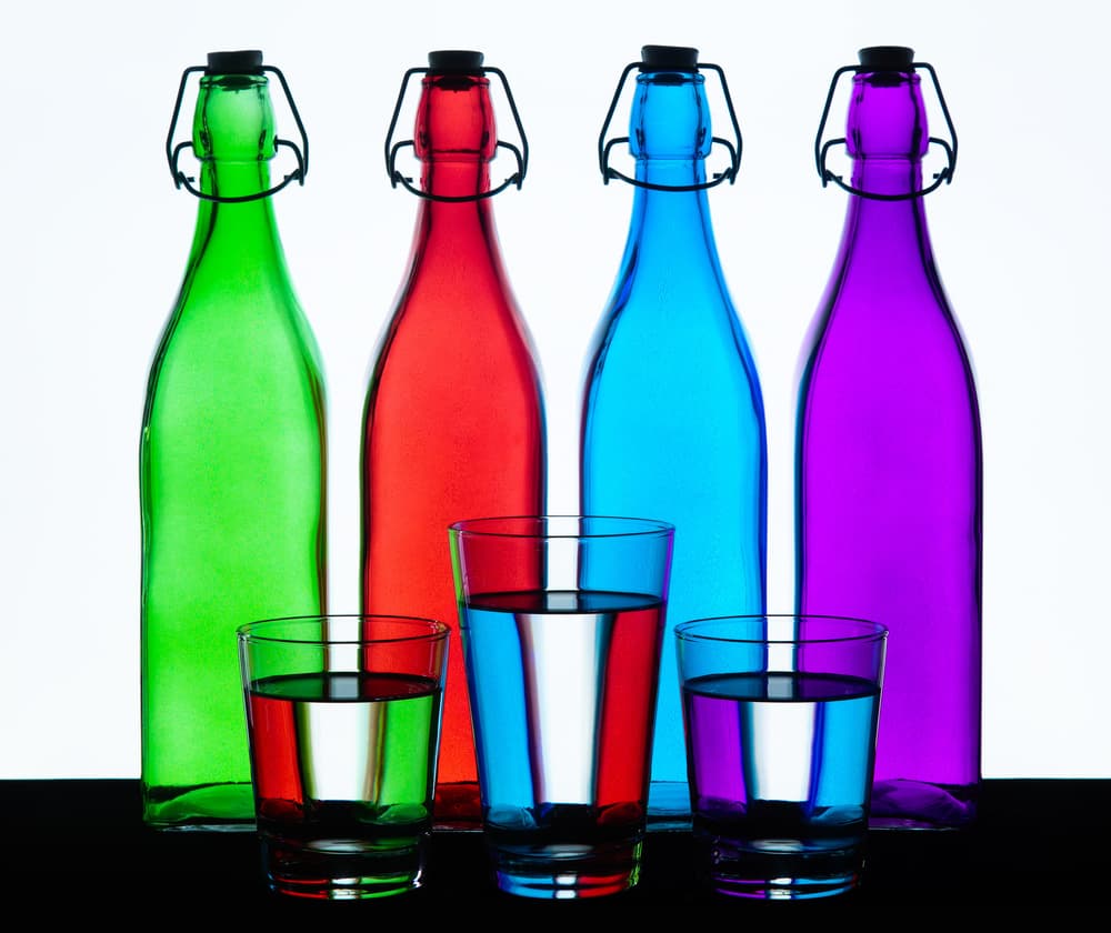 Colorful Glass Reflections by Jacqueline Hammer — canvas wall art