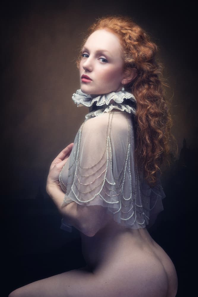 Redhead Renaissance Portrait by Jan Slotboom — canvas wall art