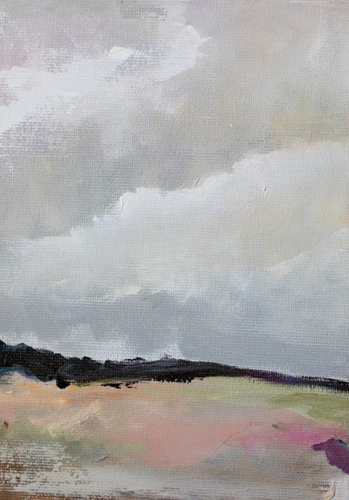 Cloudy Pastel Landscape by Tamar Green — canvas wall art