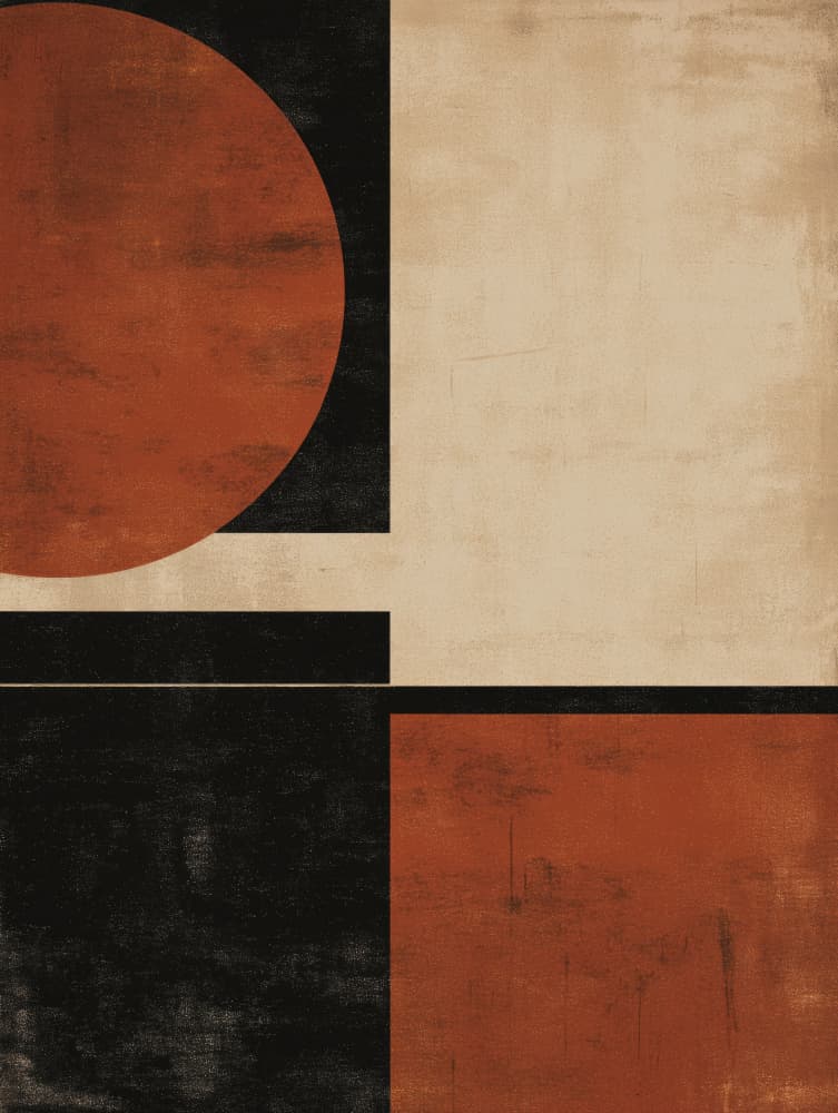 Earthy Geometric Shapes by Imaginative — canvas wall art